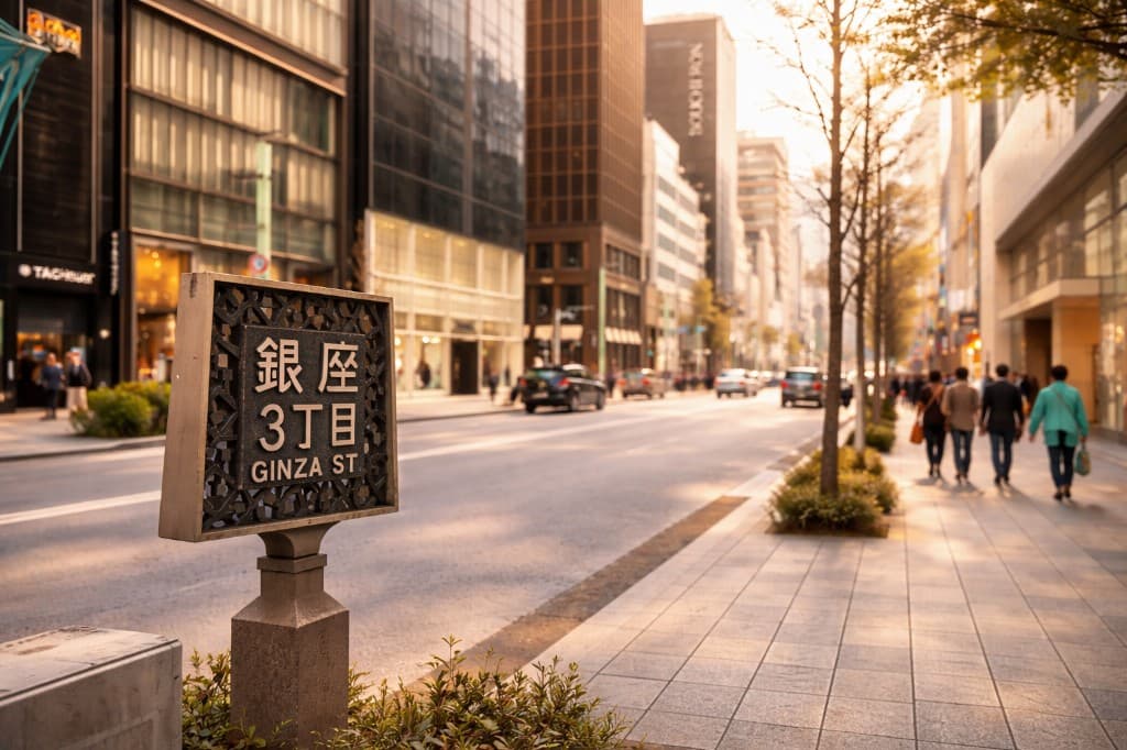 銀座3丁目の街並み